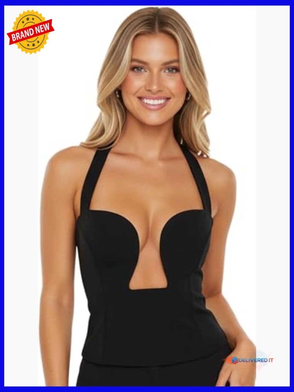 Trendy Sexy Halter Top Backless Tank Crop Top Y2K Going Out Summer